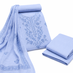 Pakiza Premium Cotton Suit Material with Elegant Embroidery | 3-Piece Unstitched Dress Material